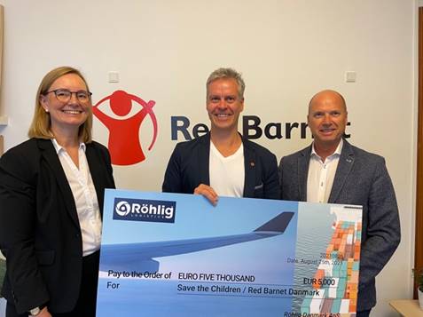 Röhlig Denmark Supports Save the Children/Red Barnet with Donation